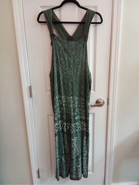 SACRED THREADS Green Boho Cropped Overalls/Jumpsuit One Size